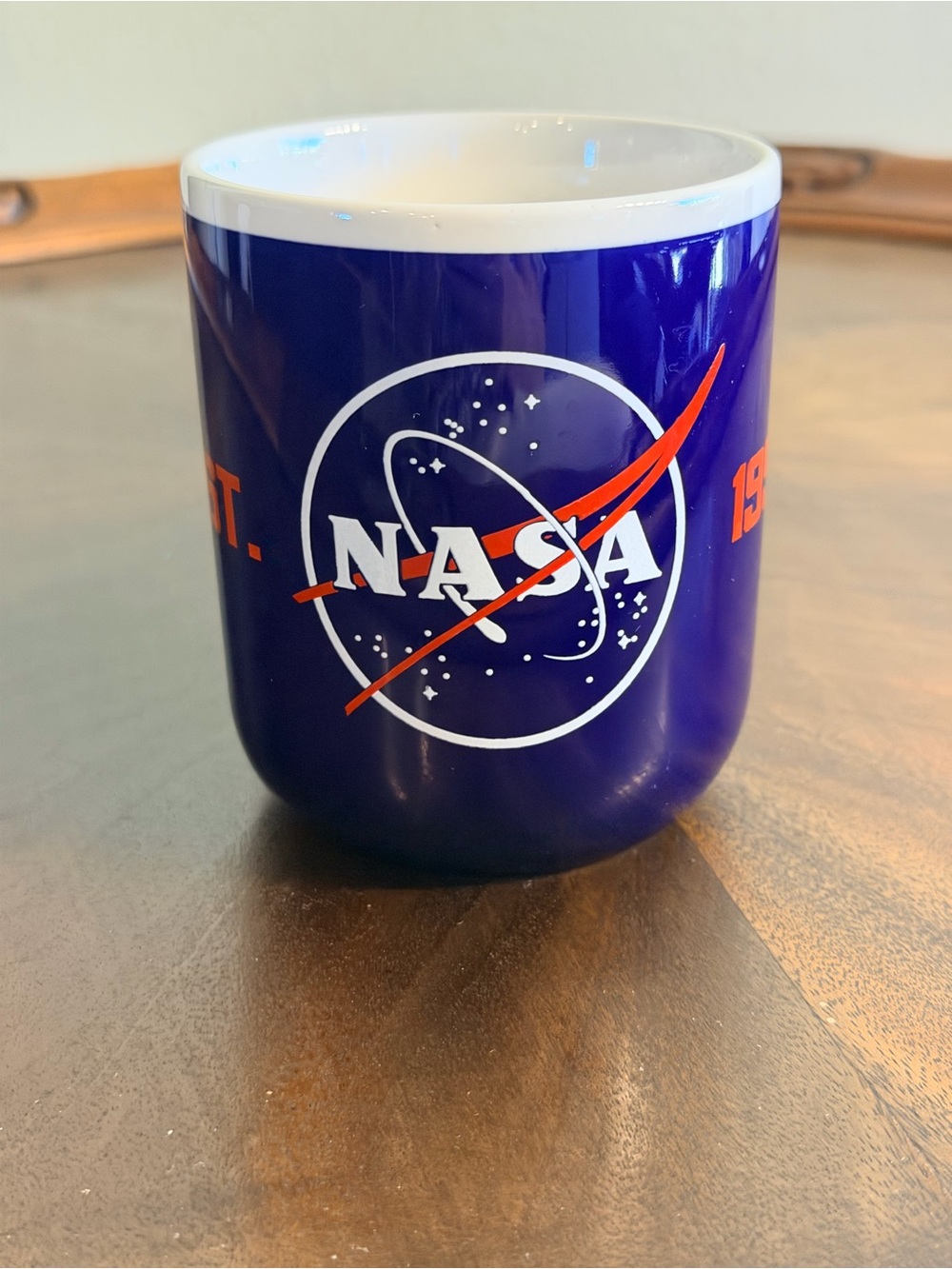 NASA Blue Ceramic Logo Mug